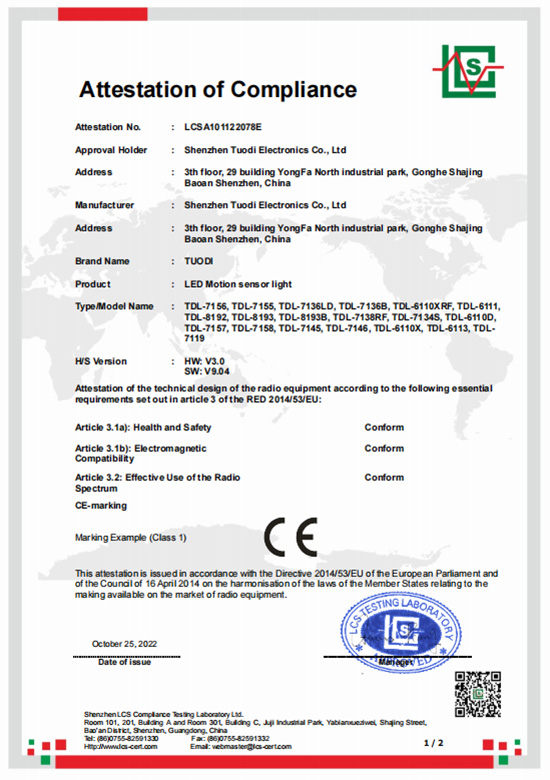 CE certification